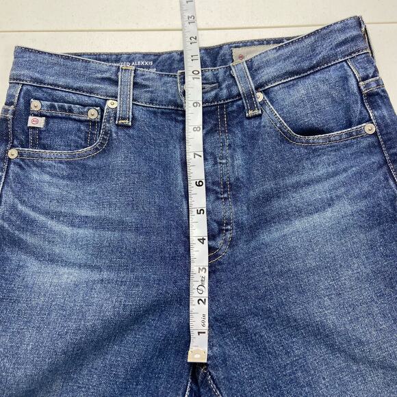 Adriano Goldschmied Women 25R Jeans Twisted Alexis High Rise Straight Crop - Picture 12 of 15